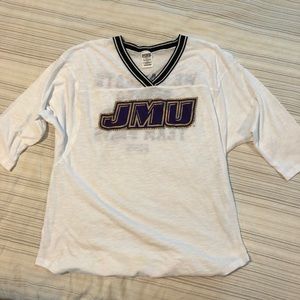 PINK JMU Tailgate quarter sleeve shirt